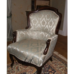 Tkanina stylowa ornament turkus Lord